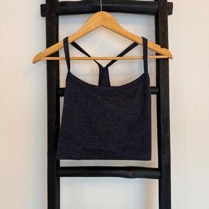 Aerie Offline Tank Top Women's XL Heathered Charcoal Sports Bra